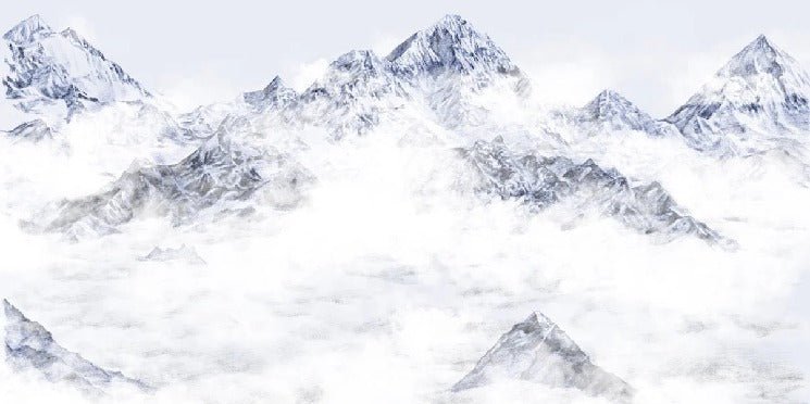 Mount Everest blue wallpaper