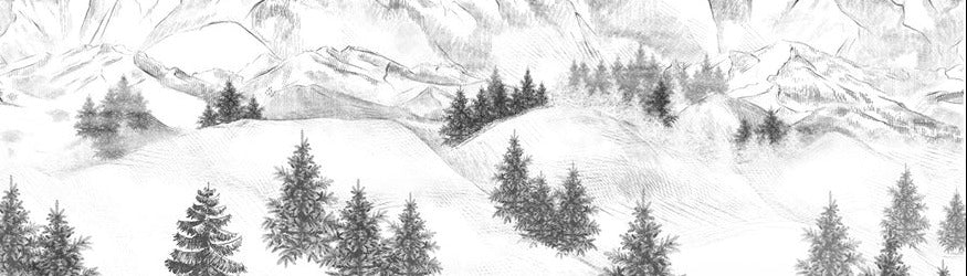 Papier peint montagne sommets de Chamonix