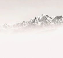 Papier peint matin brumeux Mont Blanc