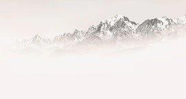 Papier peint matin brumeux Mont Blanc