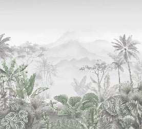 Tropical green wallpaper