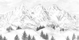 Papier peint montagne sommets de Chamonix