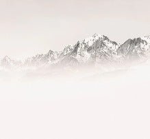 Papier peint matin brumeux Mont Blanc