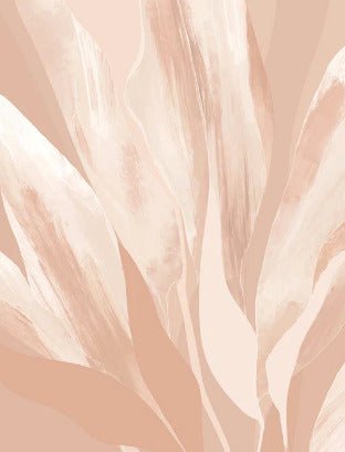 Papier peint étoffe florale nude