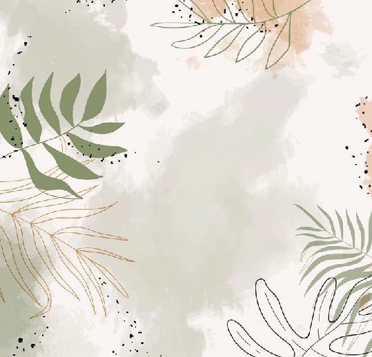 Papier peint panoramique aquarelle végétale