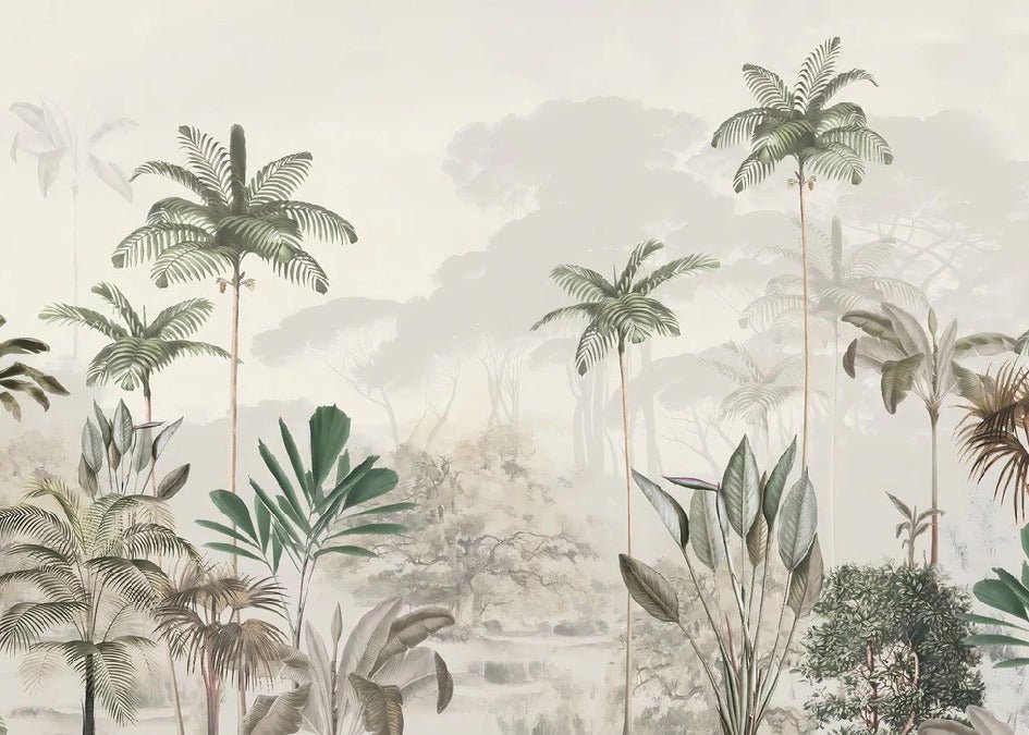 Papier peint panoramique jungle eden vert, XXL, tendance