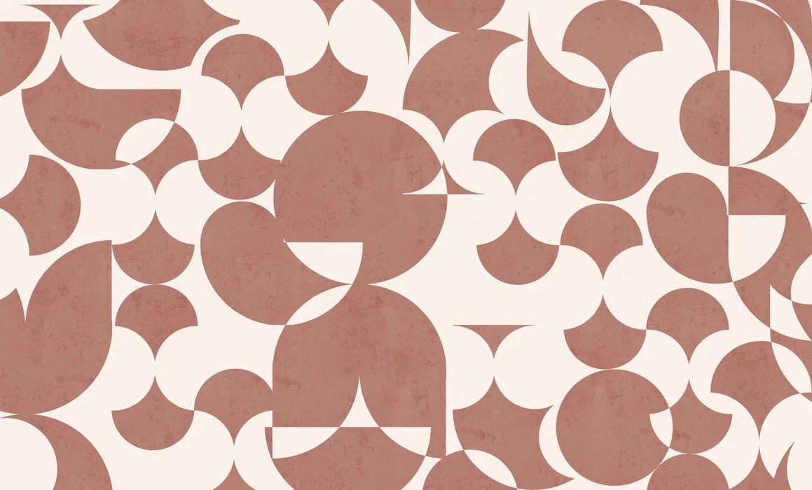 Papier peint rétro forme graphique terra, XXL, tendance