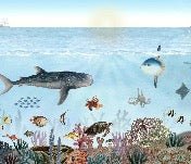 Papier peint animaux marins, XXL, tendance