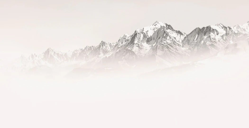 Papier peint matin brumeux Mont Blanc