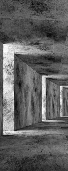 Papier peint trompe l'oeil 3D industriel