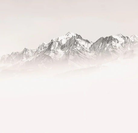 Papier peint matin brumeux Mont Blanc