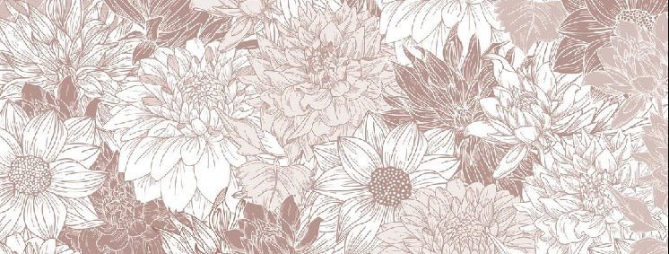 Papier peint fleur Dahlia