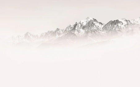 Papier peint matin brumeux Mont Blanc