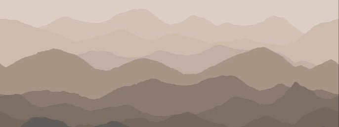 Panoramic dunes terracotta wallpaper