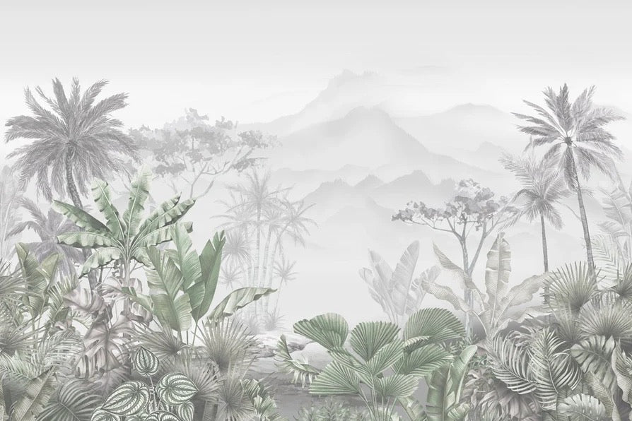 Tropical green wallpaper