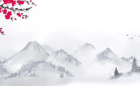 Papier peint zen paysage minimaliste