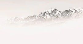 Papier peint matin brumeux Mont Blanc