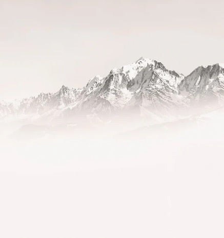 Papier peint matin brumeux Mont Blanc