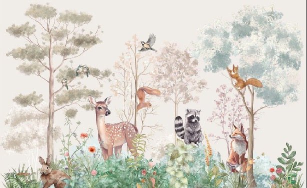 Papier peint chambre enfant nature magique beige, XXL, tendance