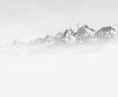 Papier peint matin brumeux Mont Blanc
