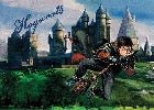 Papier peint panoramique Harry Potter match de quidditch peinture