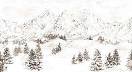 Papier peint montagne massif des Alpes
