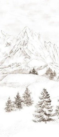 Papier peint montagne massif des Alpes