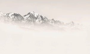 Papier peint Mont Blanc dans la brume sépia, XXL, tendance