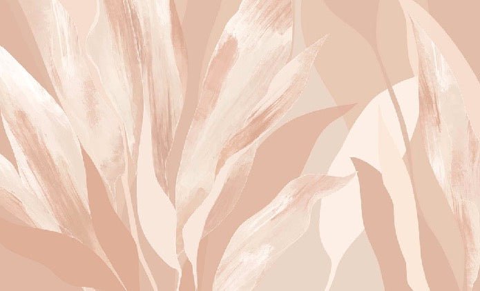Papier peint étoffe florale nude