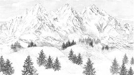 Papier peint montagne sommets de Chamonix
