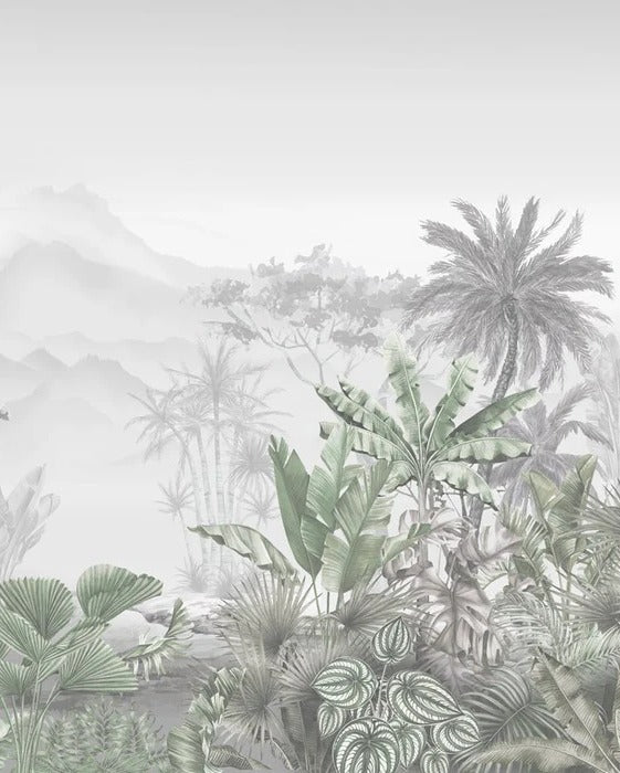 Tropical green wallpaper