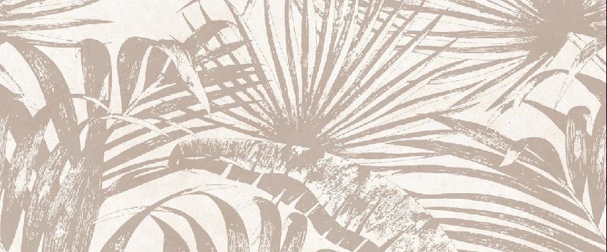 Papier peint monochrome jungle feuille