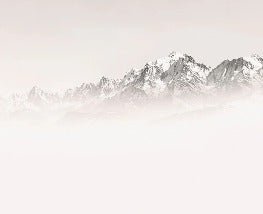 Papier peint matin brumeux Mont Blanc