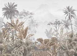 Papier peint tendance tropical sepia