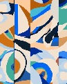 Papier peint abstrait vibrant