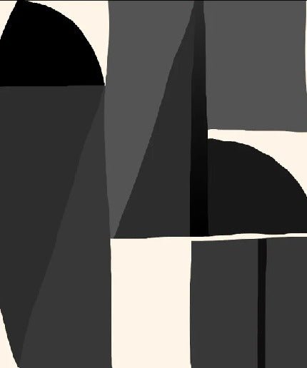 Papier peint Memphis style noir