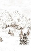 Papier peint montagne massif des Alpes