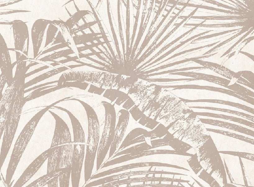 Papier peint monochrome jungle feuille