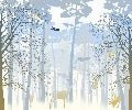 Nature wallpaper forest blue & freshness of dawn