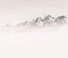 Papier peint matin brumeux Mont Blanc
