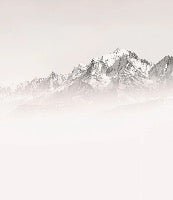 Papier peint matin brumeux Mont Blanc