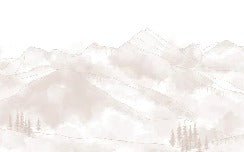 Papier peint panoramique Aravis beige