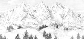 Papier peint montagne sommets de Chamonix