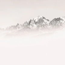 Papier peint matin brumeux Mont Blanc