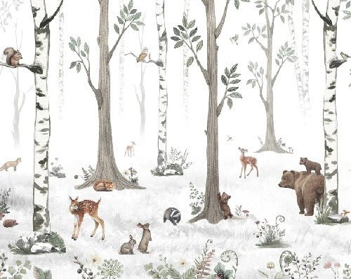 Papier peint animaux printemps forêt, XXL, tendance
