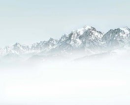 Papier peint Mont Blanc dans la brume