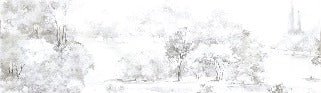 Watercolor pine forest wallpaper