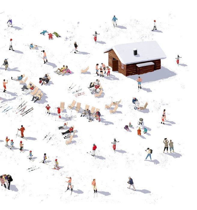 Papier peint panoramique après ski