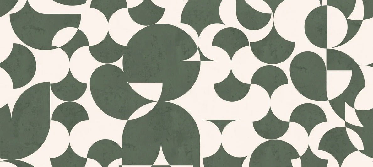 Papier peint restaurant rétro forme graphique, XXL, tendance