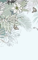 Papier peint wc tendance nature plante vert d'eau, XXL, tendance